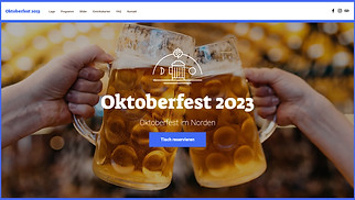Feiertage & Feste Website-Vorlagen - Oktoberfest Party