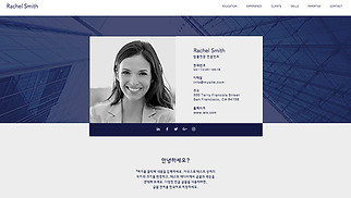 포트폴리오 및 이력서 웹 사이트 템플릿 – 비즈니스 전문가의 홈페이지