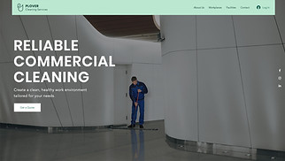 Accessible website templates - Cleaning Company 