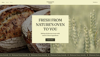 Cafe & Bakery website templates - Bakery (Natural)