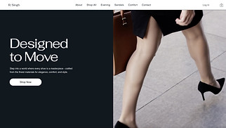 Fashion & Clothing website templates - Shoe Store (Sleek)