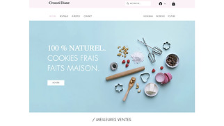 Templates de sites web Boutiques en ligne - Magasin de cookies