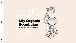 Beauty & Hair website templates - Beauty Technician