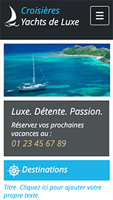 Templates de site web pour Voyages et tourisme - Location de Yachts