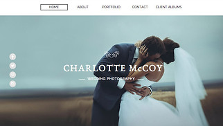 Photography website templates - Wedding Photographer
