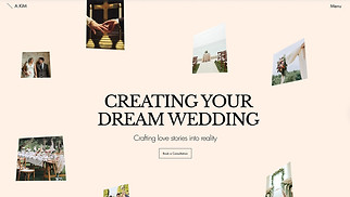 Event Production website templates - Wedding Planning Company (Sophisticated)