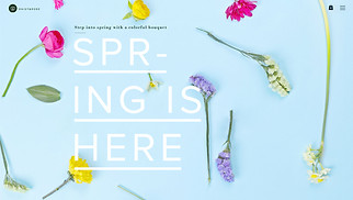 홈 데코 웹 사이트 템플릿 – 봄날을 부르는 온라인 꽃집