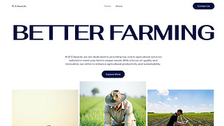 Industrial website templates - Agricultural Contractor (Professional)