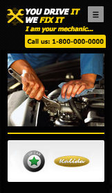 Mẫu trang web Ô tô – Thợ cơ khí