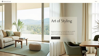 Commercial & Editorial website templates - Interior Design Photographer (Luxury)