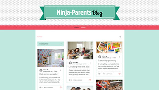Kişisel Blog site şablonları - Aile Blogu