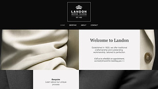 Fashion website templates - Tailor