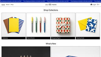 eCommerce website templates - Stationery Store (Colorful)