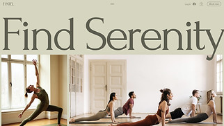 Health & Wellness website templates - Yoga Studio (Peaceful)
