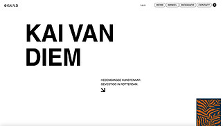 Beeldende kunst website templates - Kunstenaar 
