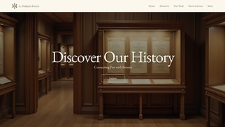Communities website templates - Historical Society (Vintage)