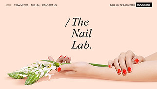 Makeup & Cosmetics website templates - Nail Salon