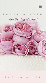 Mẫu trang web Lễ cưới – Lời mời đám cưới