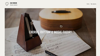 Template situs web Pendidikan – Guru Musik