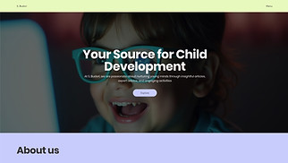Online Education website templates - Childhood Education Blog (Playful)