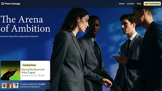 Blog website templates - Business Blog (Vibrant)