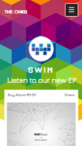 Mẫu trang web Quảng cáo bằng âm nhạc – Trang đích album mới