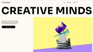 Marketing & Advertising website templates - Creative Agency (Playful)