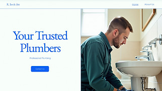 Services & Maintenance website templates - Plumbing Services (Outline)