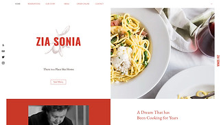 रेस्तरां website templates - इटालियन रेस्तरां
