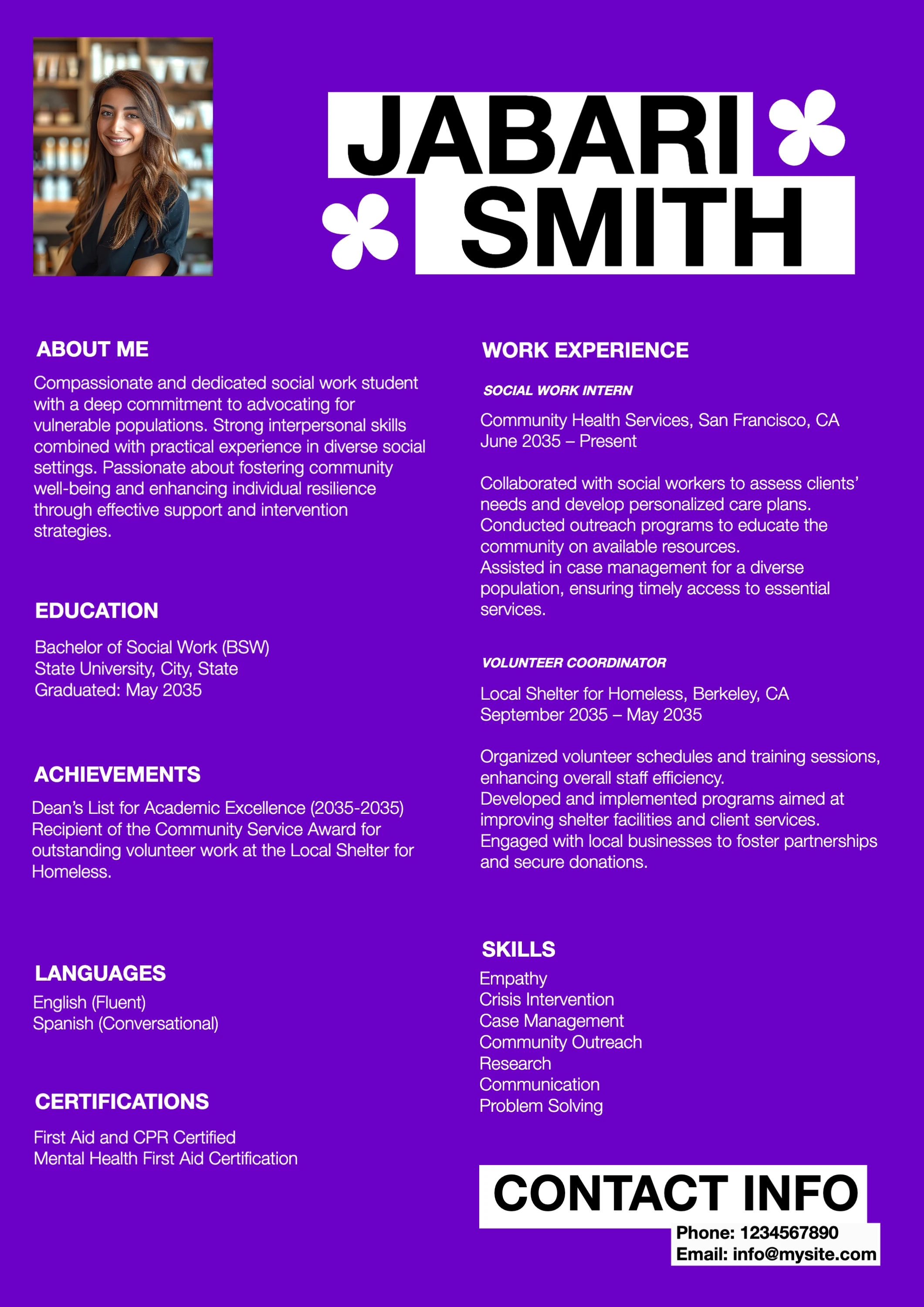 Bold Retro  College  Resume