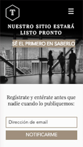 Landing Page plantillas web – Landing Page de "Próximamente"