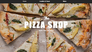 Hjemmesideskabeloner til Restaurant & mad - Pizzarestaurant
