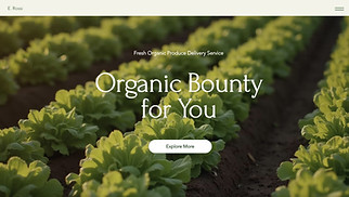  website templates - Organic Produce Delivery Service (Natural)