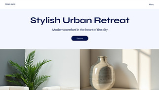 Travel & Tourism website templates - B&B apartment (Modern)