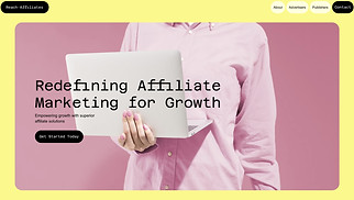 Marketing & Advertising website templates - Affiliate Marketing Portfolio (Playful)