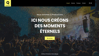 Templates de sites web Tous - Société spécialisée dans l'organisation d'événements 