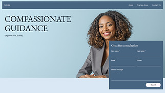 Business website templates - Immigration Attorney (Welcoming)