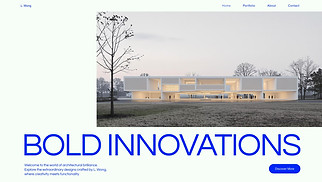 Portfolios website templates - Architect Portfolio (Bold)