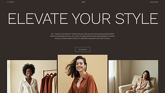 Fashion & Style website templates - Fashion Consultant (Modern)