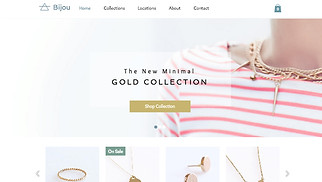 Accessories website templates - Jewelry Store