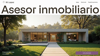 Inmobiliarias plantillas web – Consultor Inmobiliario (Elegante)