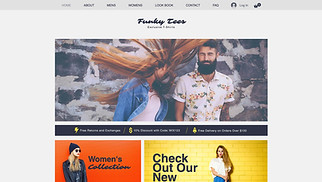 Fashion & Style website templates - T-Shirt Store