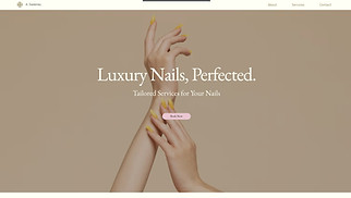 Makeup & Cosmetics website templates - Manicurist (Stylish)