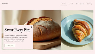 Cafe & Bakery website templates - Bakery (Natural)
