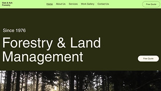  website templates - Forestry Company (Natural)