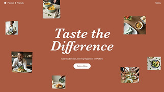 Restaurants & Food website templates - Catering Service (Rustic)