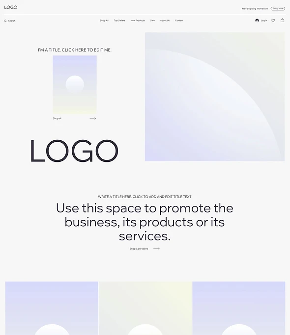 eCommerce Wireframe