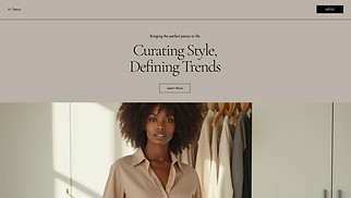Fashion & Style website templates - Personal Shopper (Sophisticated)