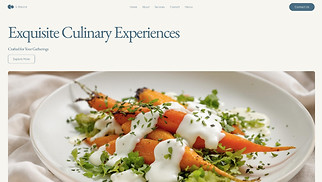 Catering & Chef website templates - Private Chef (Elegant)