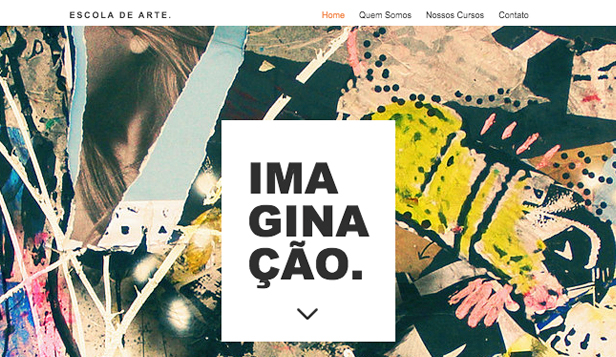 Design website templates – Escola de Arte